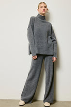 Load image into Gallery viewer, Julie Knit Set Mock Neck (Charcoal)

