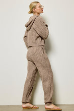 Load image into Gallery viewer, Cable Knit Bliss Set Hoodie (Mocha)
