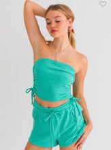Load image into Gallery viewer, Day Off Ruched Top (Teal)
