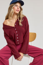Load image into Gallery viewer, Piper Cardigan (Burgundy)
