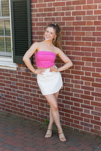 Load image into Gallery viewer, Linen Strapless Top (Hot Pink)
