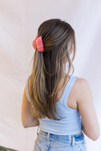 Load image into Gallery viewer, Half Moon Acetate Hair Clip (Coral)
