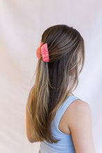 Load image into Gallery viewer, Half Moon Acetate Hair Clip (Coral)
