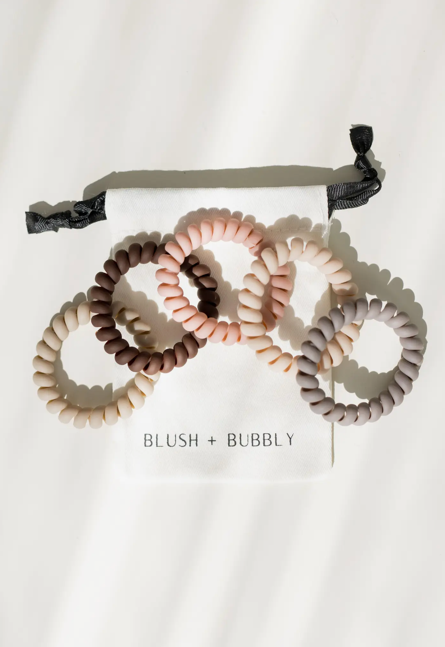 Coil Hair Ties Set of 5 (Nautral)